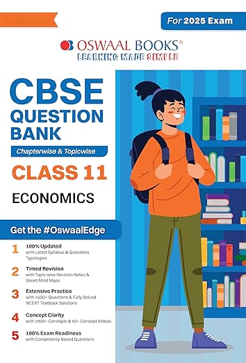 Oswaal CBSE Question Bank Class 11 Economics, Chapterwise and Topicwise Solved Papers For 2025 Exams