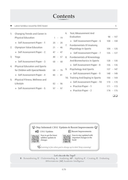 Oswaal CBSE Class 11 Physical Education Question Bank | Chapter & Topic-wise Solved Papers (2017–2026) | Based on Latest Syllabus (April 2026) | Includes 2026 Papers | For 2027 Exam