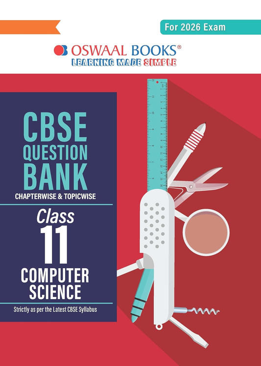 Oswaal CBSE Question Bank Class 11 Computer Science, Chapterwise and Topicwise Solved Papers For 2026 Exams
