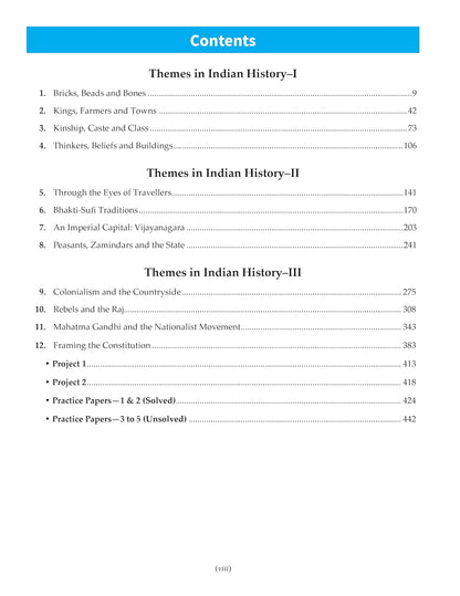 Full Marks History Complete Study Material Class 12 | Based on Themes in Indian History-I, Themes in Indian History-II, Themes in Indian History-III | Includes Chapterwise Summary, Solved Q/A, Practice Papers and More