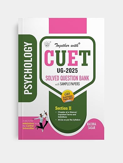 Together With CUET UG Entrance Exam Books 2025 Psychology Solved Question Bank With Sample Paper (Central University Based Pattern)