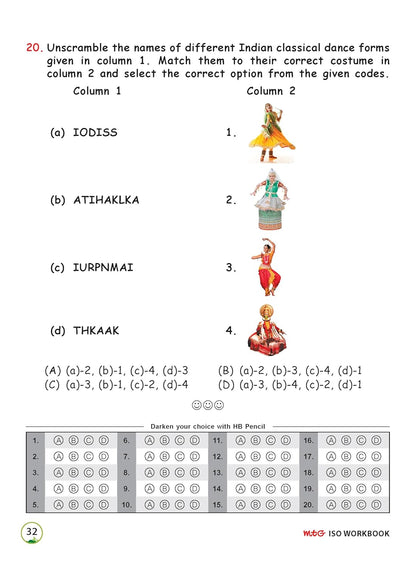 MTG International Science Olympiad (ISO) Workbook Class 1 - Chapter-wise MCQs, Quick Recap with Achievers Section - SOF Olympiad Books For 2026-27 Exam
