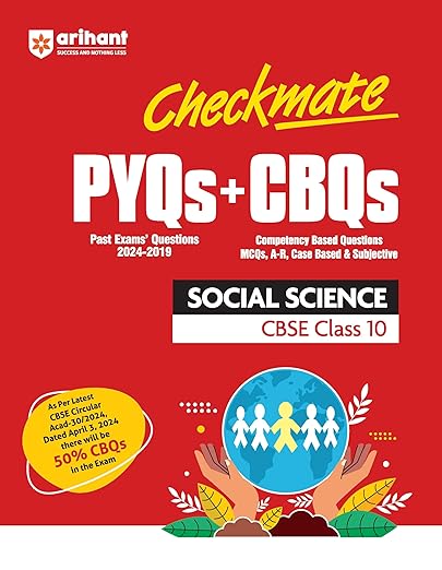 Arihant Competency Based Question Book | Social Science Class 10th | Checkmate Series | With Assertion Reason | Correct | Incorrect Statements | Case Based | Solve Based | Subjective For Board Exams 2025 | All type CBQs PYQs With Detailed Solution