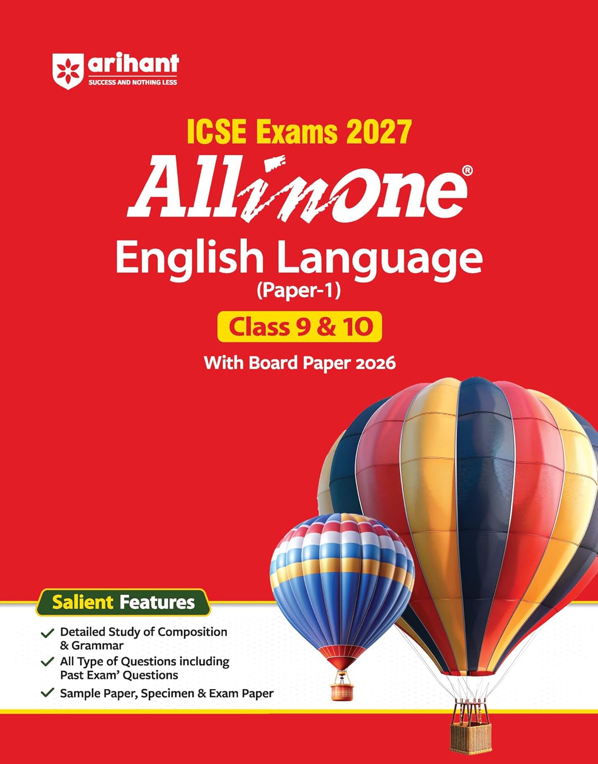 Arihant ICSE All in One English Language (Part -1) Class 9 & 10 Exam 2027 | Complete Study Guide with Internal Assessment | Theory, Chapter Exercises, Sample Papers & Exam Questions