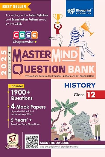 CBSE question bank class 12 History by Mastermind for 2025