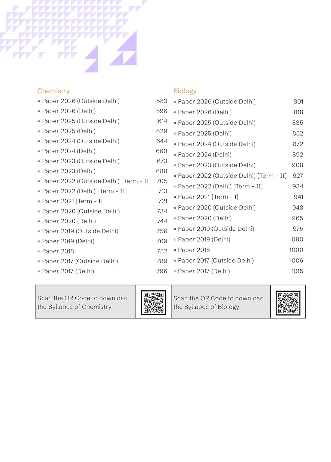 Gurukul by Oswal CBSE Class 12 Science Stream (PCB) 10 Years Solved Papers for 2027 Exam | Yearwise Board Papers 2017–2026 | Physics, Chemistry, Biology & English Core | All Sets Delhi & Outside