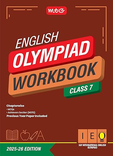 MTG Class-7 NSO-IMO-IEO (Science, Mathematics & English) Olympiad Workbook Combo (Set of 3 Books) | MCQs, & Achievers Section - SOF Olympiad Books For 2025-26 Exam