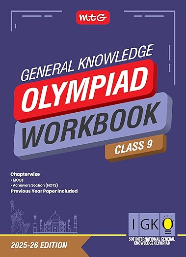 MTG International General Knowledge Olympiad (IGKO) Workbook Class 9 - Chapterwise MCQs & Previous Years Solved Paper - SOF IGKO Olympiad Books For 2025-26 Exam