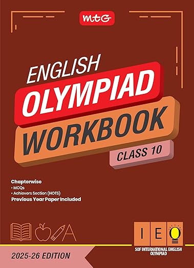 MTG International English Olympiad (IEO) Workbook Class 10 - Chapterwise MCQs, Previous Years Solved Paper & Achievers Section - SOF Olympiad Books For 2025-26 Exam