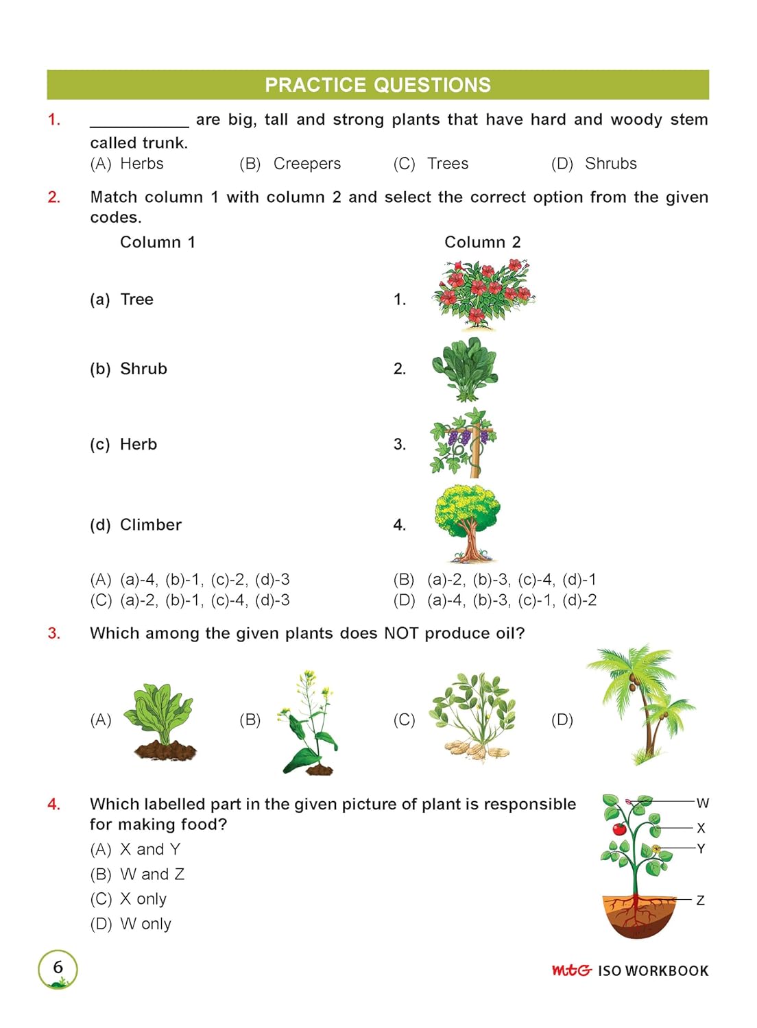 MTG International Science Olympiad (ISO) Workbook Class 2 - Chapter-wise MCQs, Quick Recap with Achievers Section - SOF Olympiad Books For 2026-27 Exam