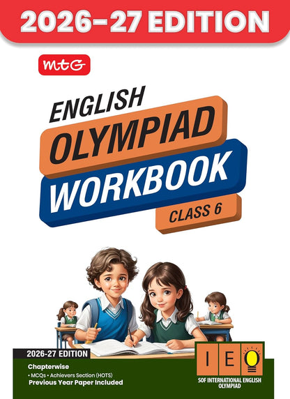 MTG International English Olympiad (IEO) Workbook Class 6 - Chapter-wise MCQs with Achievers Section - SOF Olympiad Books For 2026-27 Exam