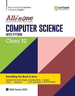 ARIHANT ALL IN ONE - COMPUTER SCIENCE FOR CLASS 12