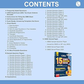 PW CBSE Class 10 Sample Papers Combo Set (Science, Maths Std, English, Social Science) —for 2025 - 2026 Board Exam | 15 New-Pattern Papers per Subject + 111 most probable question | Solved & Unsolved