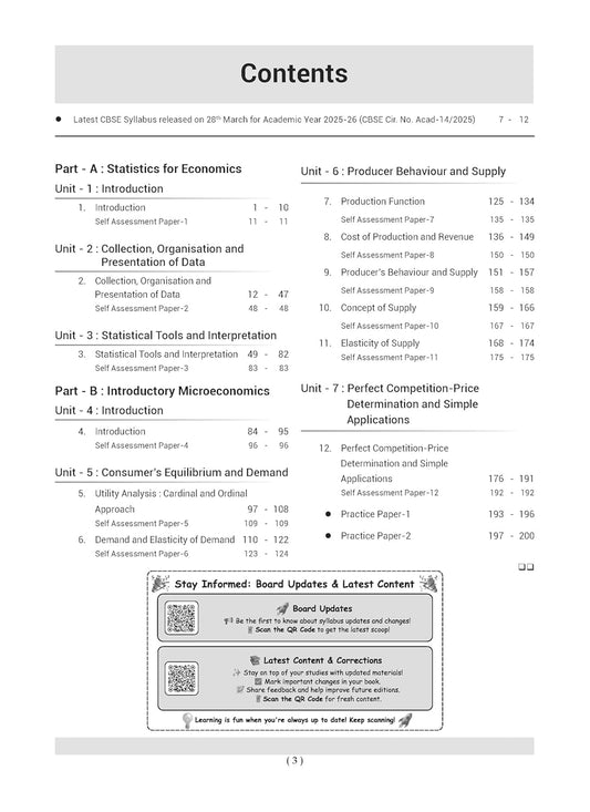 Oswaal CBSE Question Bank Class 11 Economics, Chapterwise and Topicwise Solved Papers For 2026 Exams