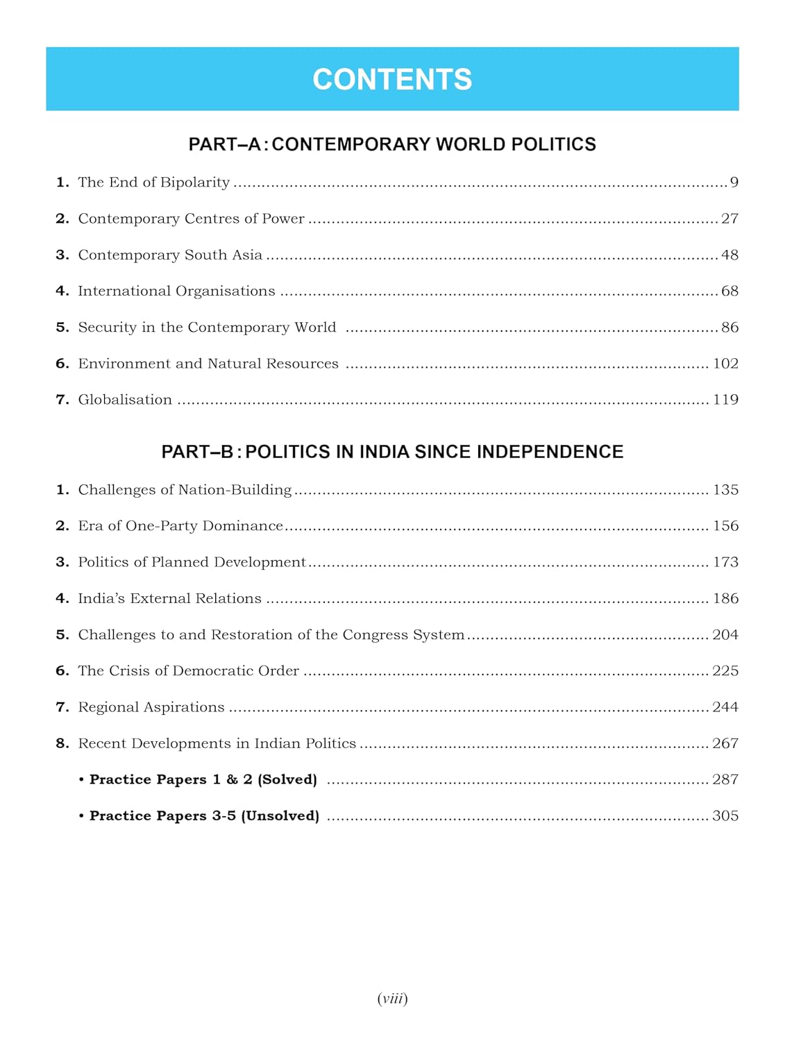 Full Marks Political Science Complete Study Material Class 12 | Based on Part A: Contemporary World Politics, Part B: Politics in India Since ... Summary, Solved Q/A, Practice Papers and More