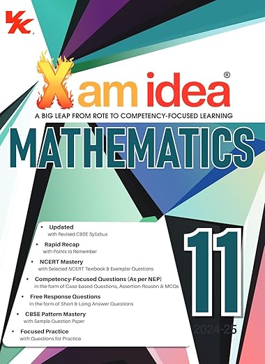 Xam idea Mathematics Class 11 Book | CBSE Board | Chapterwise Question Bank | Based on Revised CBSE Syllabus | NCERT Questions Included | 2024-25 Exam