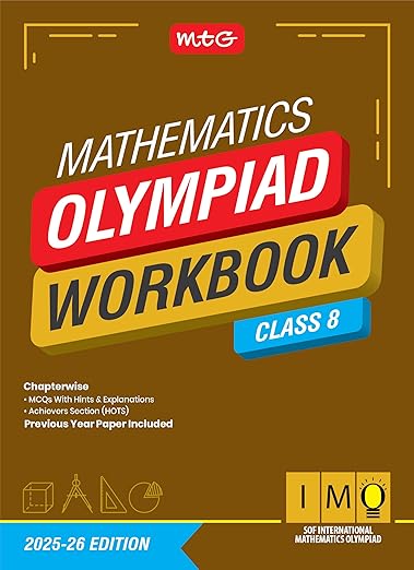 MTG International Mathematics Olympiad (IMO) Workbook Class 8 - Chapterwise Previous Year Solved Paper & Achievers Section - SOF Olympiad Books For 2025-26 Exam