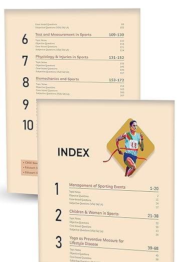 Educart CBSE Class 12 Physical Education Question Bank 2025-26 on new Syllabus 2026 (Includes Past Years Solved Questions)