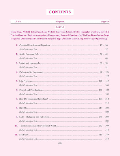Together with CBSE Question Bank Class 10 Science for 2025-26 Exam (Chapterwise & Topicwise)