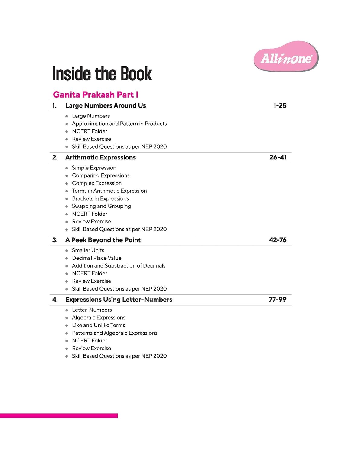All in One Mathematics Class 7 Exam | Ganita Prakash (Part 1 & 2 ) | CBQs, Sample Papers, in-text & Chapter Exercise and Clear & Concise Theory