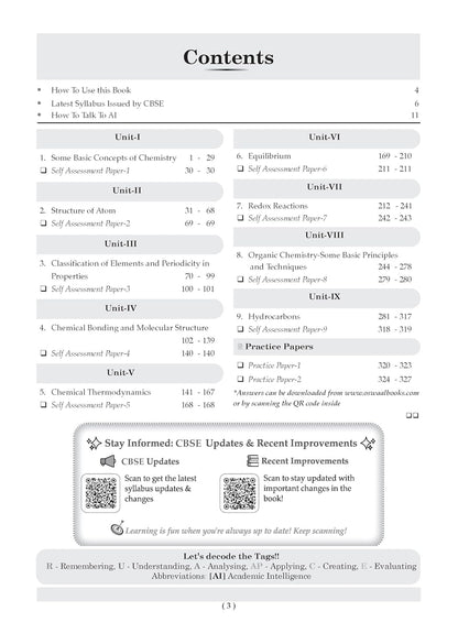 Oswaal CBSE Class 11 Chemistry Question Bank | Chapter & Topic-wise Solved Papers (2017–2026) | Based on Latest Syllabus (April 2026) | Includes 2026 Papers | For 2027 Exam