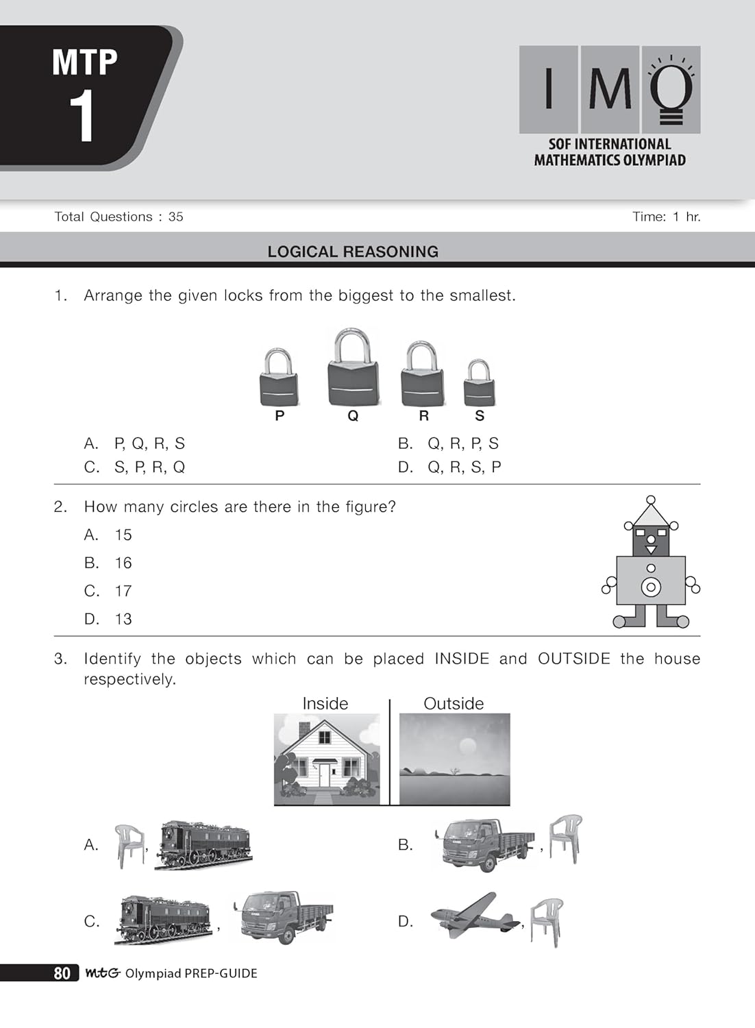 MTG Mathematics (IMO) Olympiad Prep Guide Class 1 | Detailed Theory, Exercise with Self Test For Practice | SOF Olympiad Books For Exam 2026-27 (Useful For Level-1)