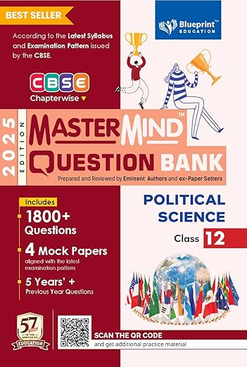 CBSE question bank class 12 Political Science by Mastermind for 2025