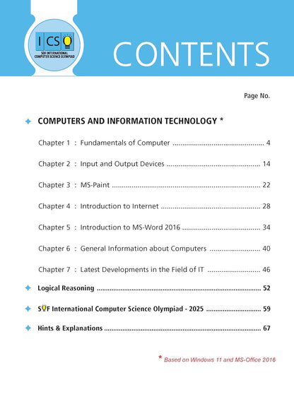 MTG International Computer Science Olympiad (ICSO) Workbook Class 3 - Chapter-wise MCQs, Quick Recap with Achievers Section - SOF Olympiad Books For 2026-27 Exam