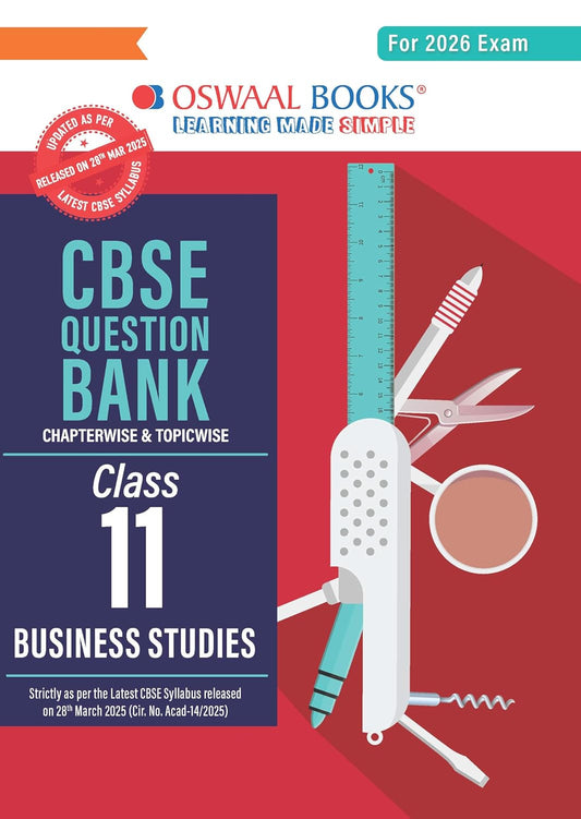 Oswaal CBSE Question Bank Class 11 Business Studies, Chapterwise and Topicwise Solved Papers For 2026 Exams