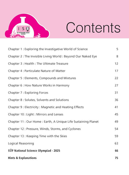 MTG International Science Olympiad (ISO) Workbook Class 8 - Chapter-wise MCQs, Quick Recap with Achievers Section - SOF Olympiad Books For 2026-27 Exam