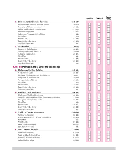 Arihant All in One Political Science Class 12 for CBSE Exams 2025-26 | Simplified Theory, All Types of Exam Pattern Questions, CBQs, MCQs, A-R, Case Based, Sample Question Papers, Board Questions Upto 2025, Mind Maps, & Project Work