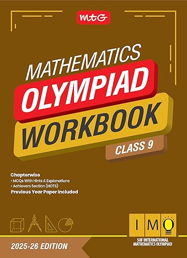 MTG International Mathematics Olympiad (IMO) Workbook Class 9 - Chapterwise Previous Year Solved Paper & Achievers Section - SOF Olympiad Books For 2025-26 Exam