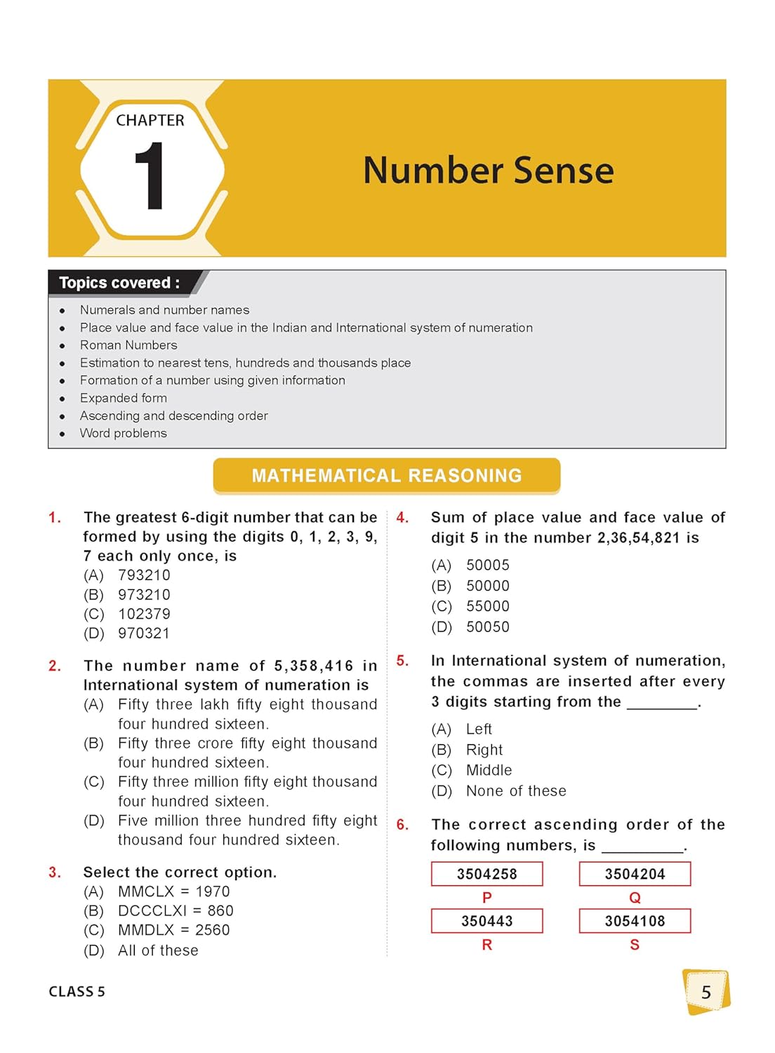 MTG International Mathematics Olympiad (IMO) Workbook Class 5 - Chapter-wise MCQs with Achievers Section - SOF Olympiad Books For 2026-27 Exam