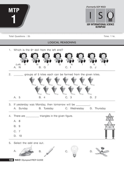 MTG Science (ISO) Olympiad Prep Guide Class 1 | Detailed Theory, Exercise with Self Test For Practice | SOF Olympiad Books For Exam 2026-27 (Useful For Level-1)