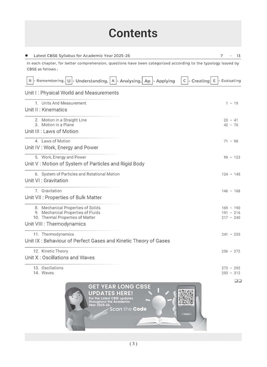 Oswaal CBSE Question Bank Class 11 Physics, Chapterwise and Topicwise Solved Papers For 2026 Exams