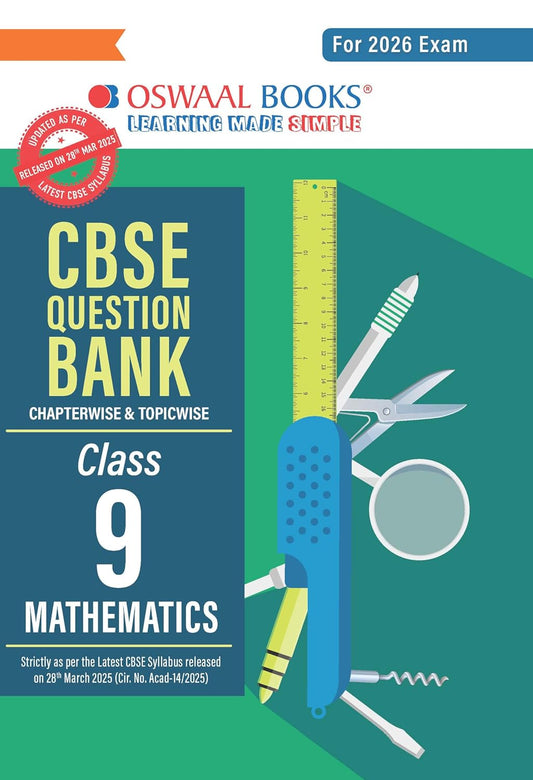 Oswaal CBSE Question Bank Class 9 Mathematics For 2026 Exam