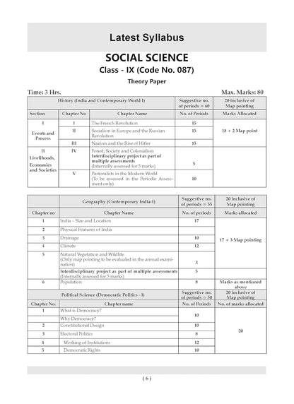 Oswaal CBSE Question Bank Class 9 Social Science For 2026 Exam