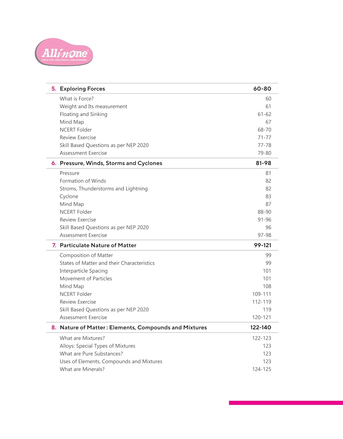 Arihant All in One Science Class 8 Book 2026 Edition | NCERT Based Complete Study Guide with Mind Map, Competency Based Questions, Chapterwise Exercises and Sample Question Papers