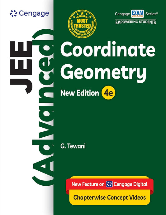 JEE Advanced Coordinate Geometry with Free Online Assessments and Digital Content (Concept videos and Solution videos) 2026 | Cengage | JEE Advanced Coordinate Geometry with FREE 47 YEARS JEE ADVANCED PYQ’s  | CENGAGE | Cengage