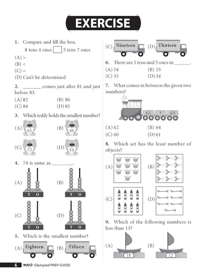 MTG Mathematics (IMO) Olympiad Prep Guide Class 1 | Detailed Theory, Exercise with Self Test For Practice | SOF Olympiad Books For Exam 2026-27 (Useful For Level-1)