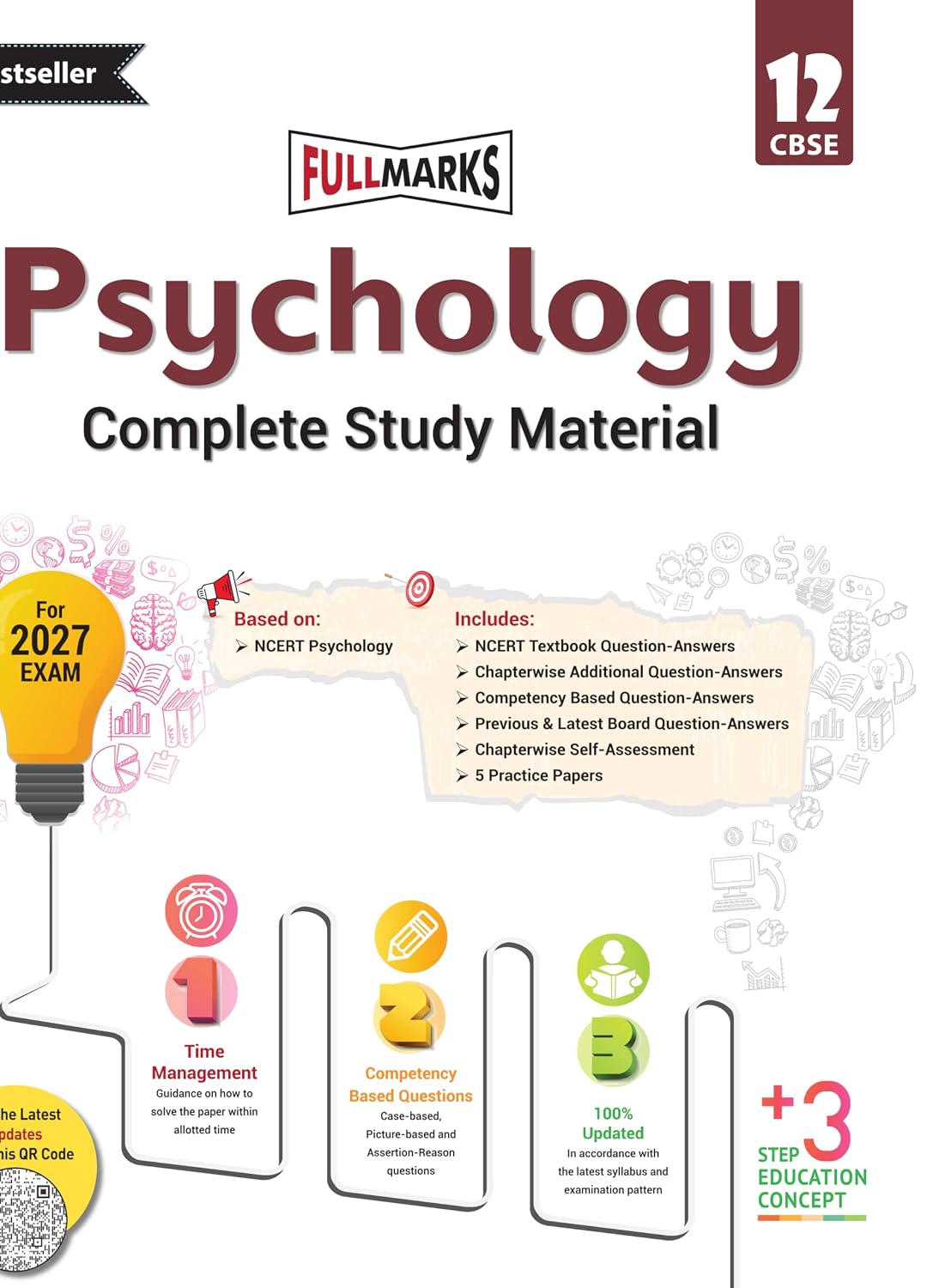 Full Marks Psychology Complete Study Material Class 12 | Based on Latest NCERT Textbook Psychology | Includes Chapterwise Summary, Solved Q/A, Practice Papers and More