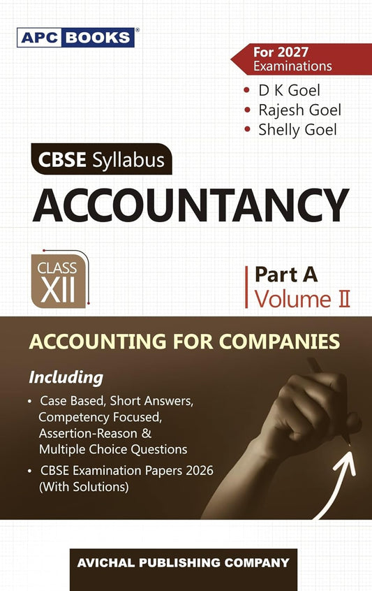 DK GOEL Accountancy Part A For CBSE Class 12 Vol 2 (Accounting for Companies) (2026-27) | dk goel