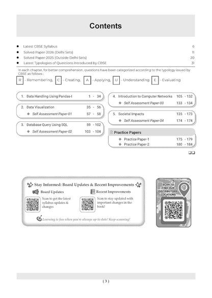 Oswaal CBSE Class 12 Informatics Practices Question Bank | Chapter & Topic-wise Solved Papers (2017–2026) | Based on Latest Syllabus (April 2026) | Includes 2026 Papers | For 2027 Exam
