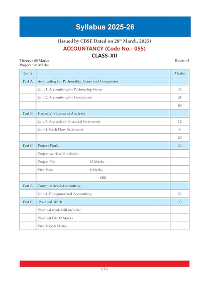 Oswaal CBSE Question Bank Chapterwise and Topicwise SOLVED PAPERS Class 12 Accountancy For Exam 2026