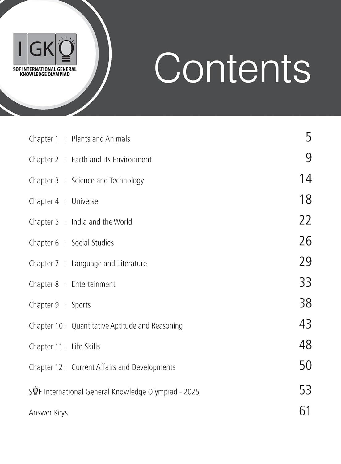 MTG International General Knowledge Olympiad (IGKO) Workbook Class 7 - Chapter-wise MCQs with Achievers Section - SOF Olympiad Books For 2026-27 Exam