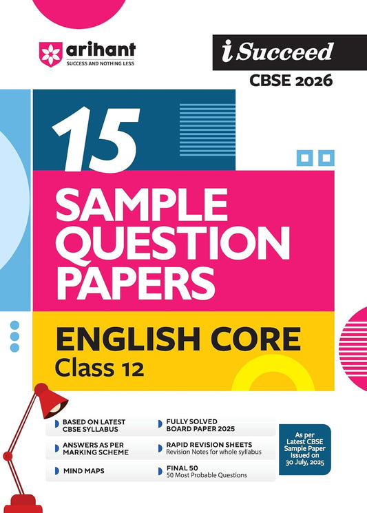 Arihant I Succeed CBSE Class 12 Sample Papers Combo (Accounts, Economics, BST & English Core) | 2026 Exam
