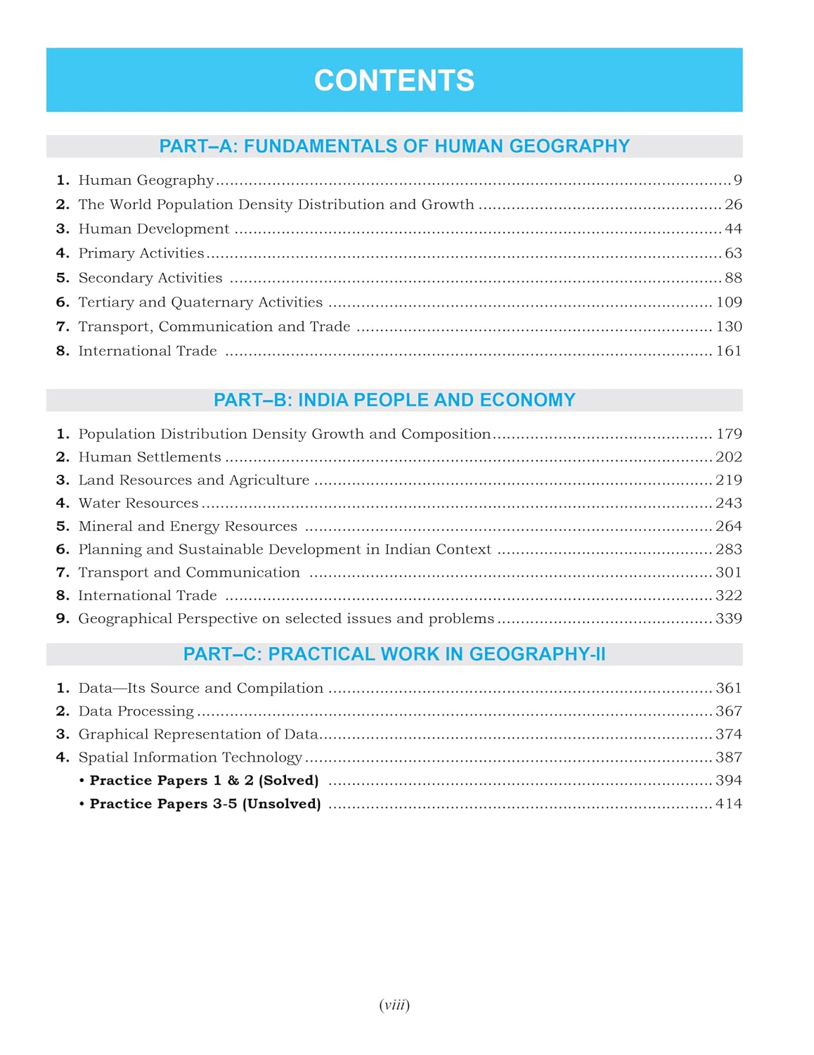 Full Marks Geography Complete Study Material Class 12 | Based on Part A: Fundamentals of Human Geography, Part B: India: People and Economy, Part C: ... Summary, Solved Q/A, Practice Papers and More