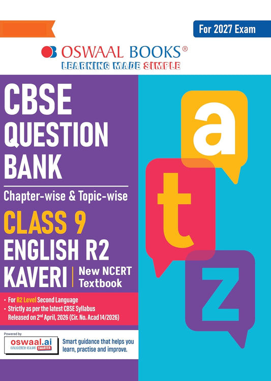 Oswaal CBSE English Question Bank Chapter-wise & Topic-wise Class 9 | Based on new NCERT Textbook Kaveri |Includes Summary, Competency-Based Question, Self-Assessment & Practice Papers | For R2 Level