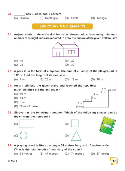 MTG International Mathematics Olympiad (IMO) Workbook Class 3 - Chapter-wise MCQs with Achievers Section - SOF Olympiad Books For 2026-27 Exam