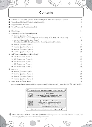 Oswaal ICSE 10 Sample Question Papers Class 10 English Paper-1 (Language) for Board Exam 2026 (Strictly aligned with CISCE Latest Specimen Paper 2026), Mind Maps, On-Tips Notes, Solved MCQs, Revision with Explanations & Board Marking Scheme (Copy) (Copy)